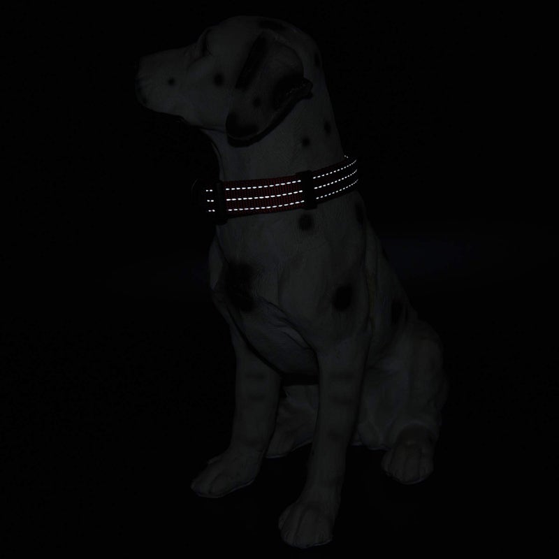 Mile High Life Dog Collar | Nylon Reflective Dog Collars | Light Weight Puppy Collars | Red Dog Collars for Small Dogs (Solid Red, Small) - Image 4